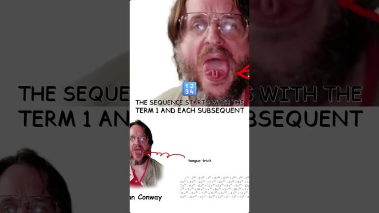 Conway’s Constant Explained