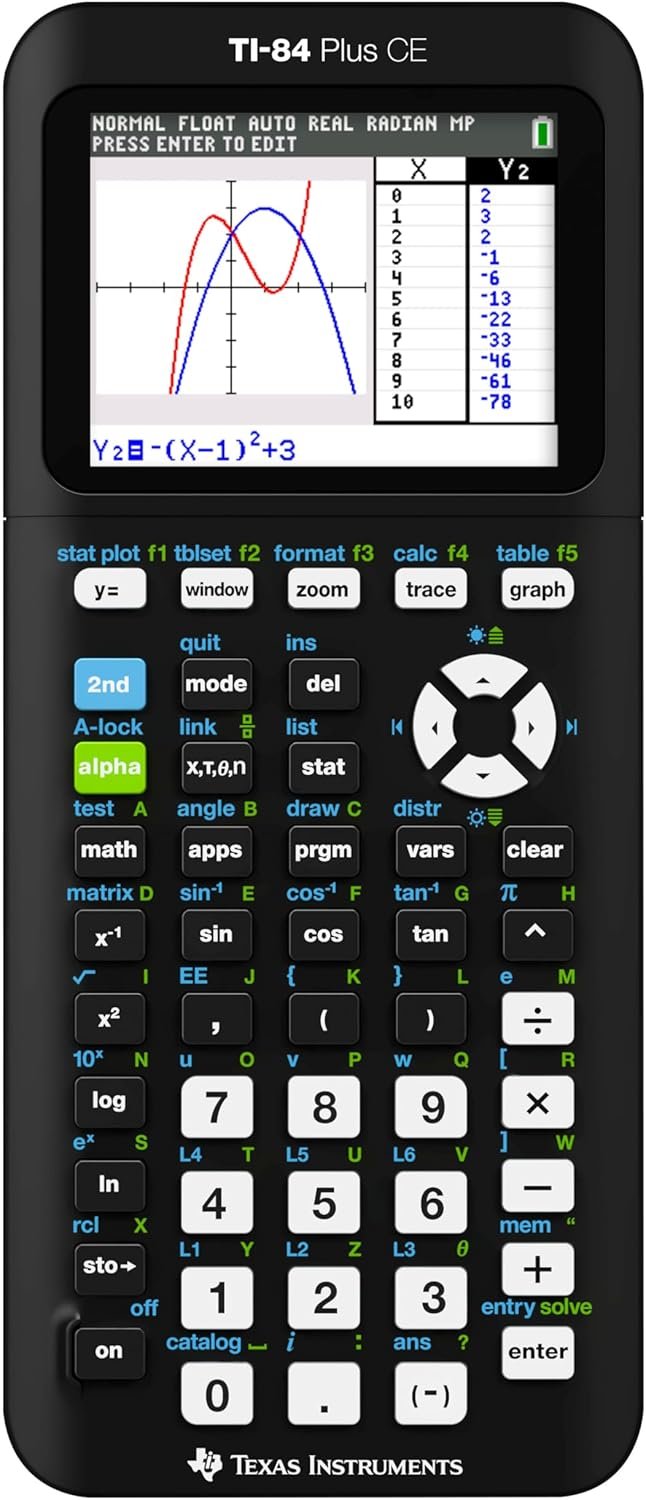 Texas Instruments TI-84 Plus CE graphing calculator
