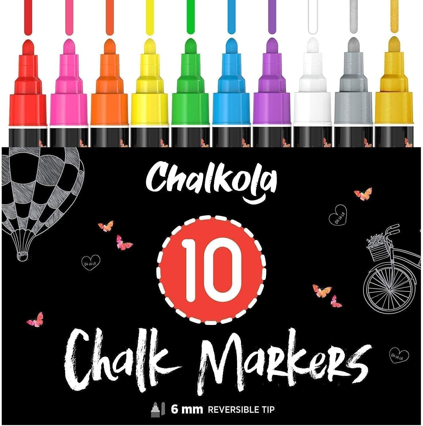 Chalkola liquid chalk markers for whiteboard diagrams