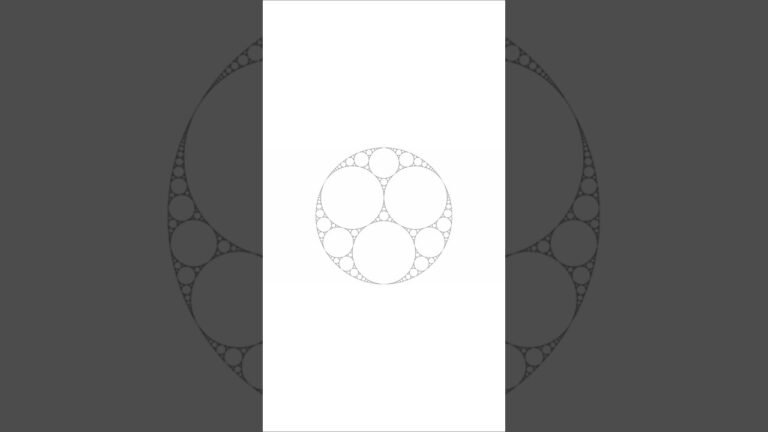 The Infinite Circles Fractal – Apollonian Gasket Explained