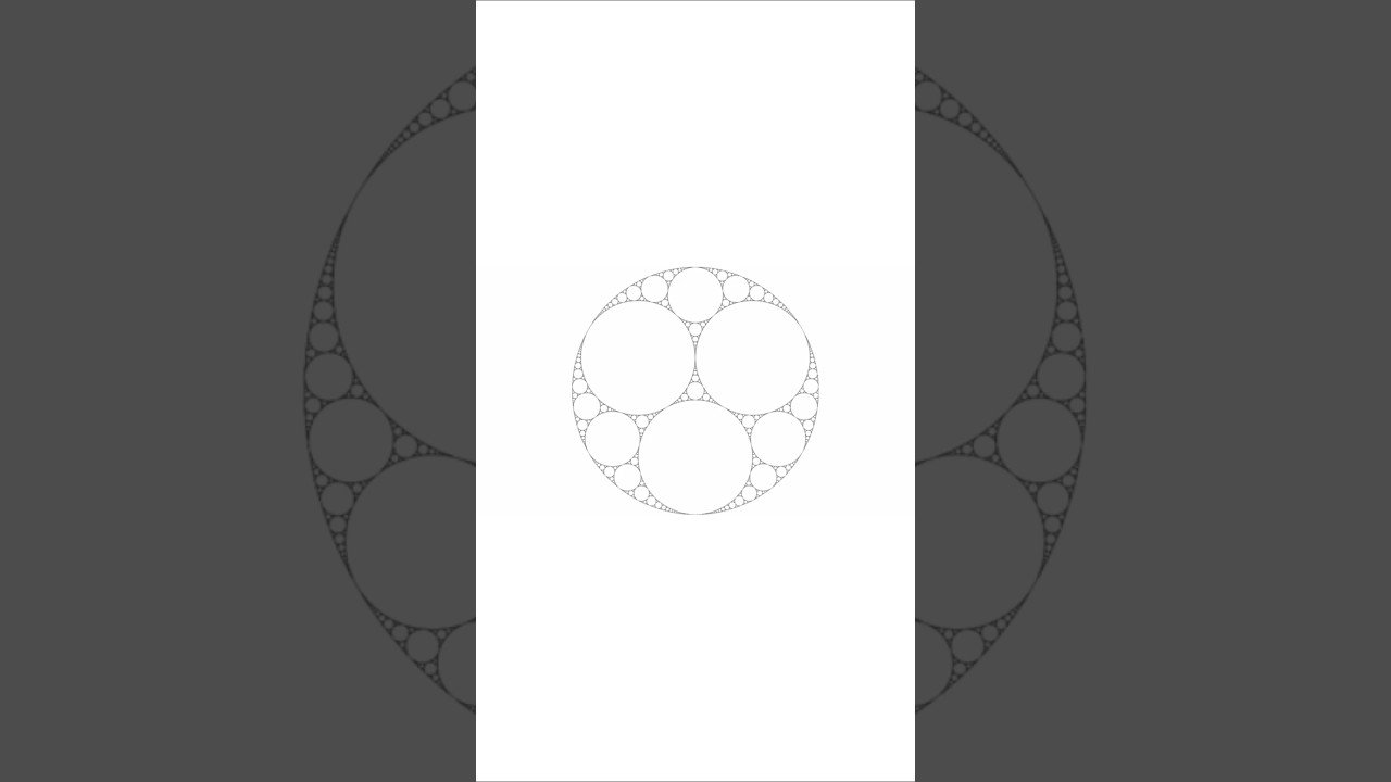 The Infinite Circles Fractal – Apollonian Gasket Explained