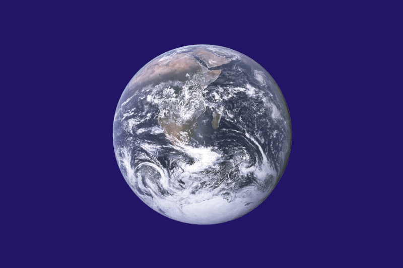 Illustration of String Girdling Earth