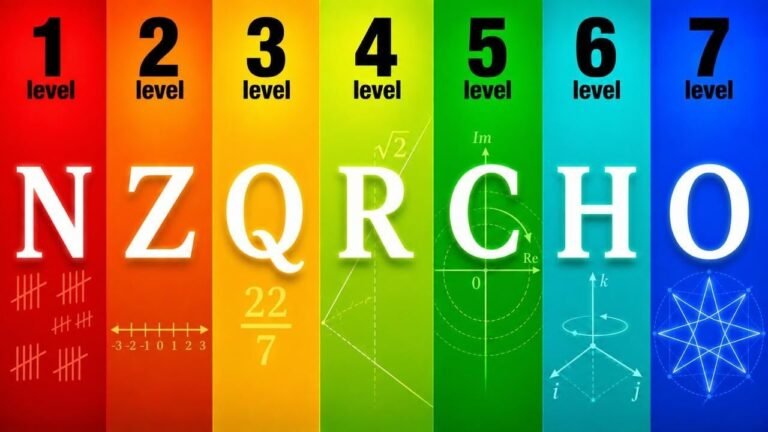Math Has Exactly 7 Levels of Numbers
